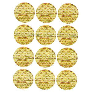 Round Matzos Stickers 1-1/4", Pack of 10 Sheets