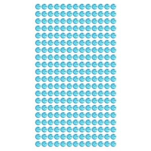 Light Blue Adhesive Gem Stickers 1 Sheet