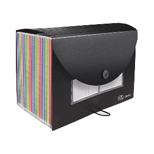 Enday Accordion File Organizer 24 Pocket Expanding File & Cover Folder with Labels
