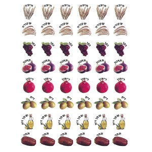 Shivas Haminim Stickers 10-Sheets