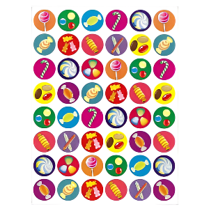 Candies Stickers 10-Sheets