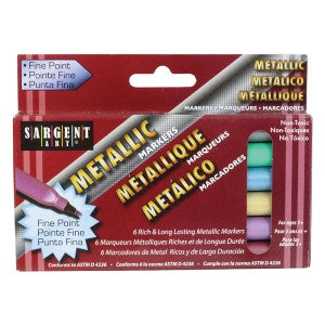 6 ct. Fine Tip Metallic Markers