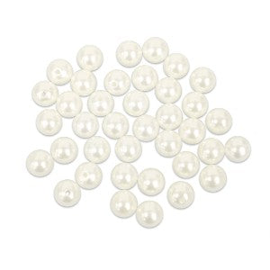 Pearl Beads, Ivory Color, 10mm Pack of 40