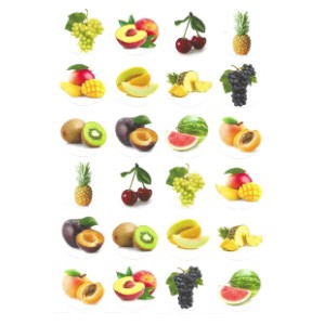 Summer Fruit Stickers 10-Sheets