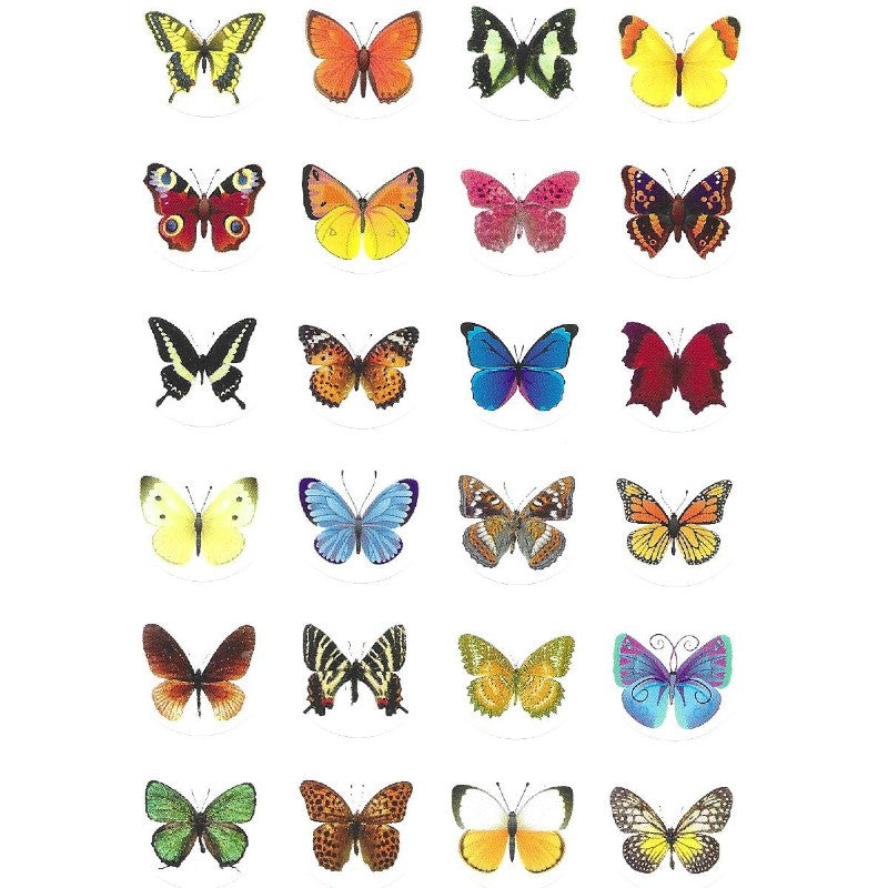 Butterfly Stickers, Pack of 10 Sheets