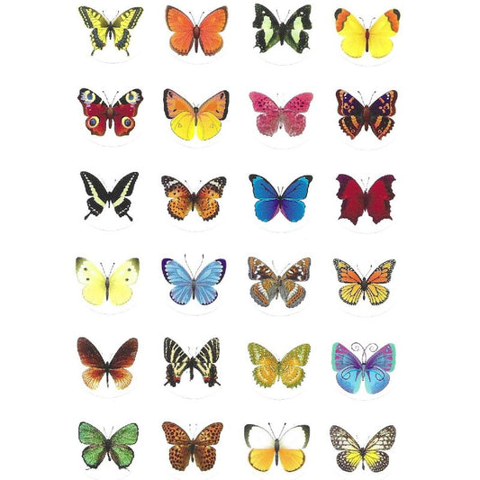 Butterfly Stickers, Pack of 10 Sheets