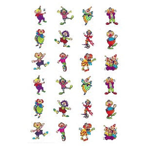 Clown Stickers 10-Sheets