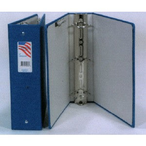 1" Blue Canvas Binder 6.5"x9"