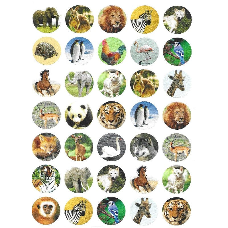 Animal Stickers 10-Sheets