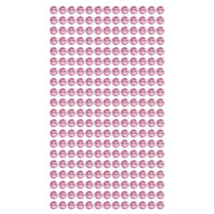 Pink Adhesive Gem Stickers 1 Sheet