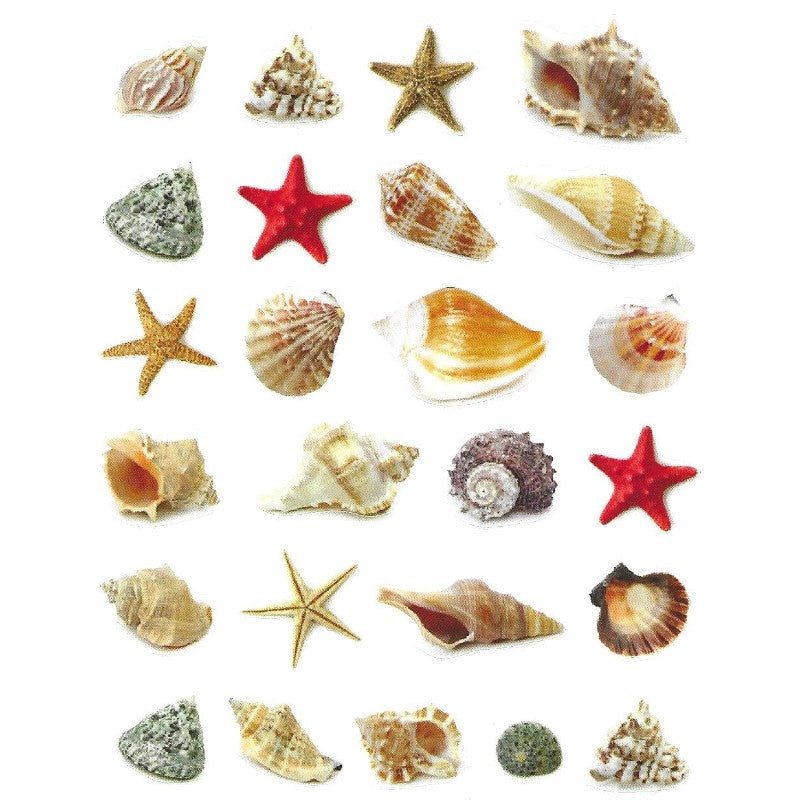 Sea Shells Stickers 10-Sheets