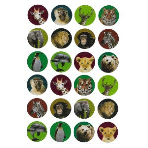 Metallic Animal Stickers, Pack of 10 Sheets