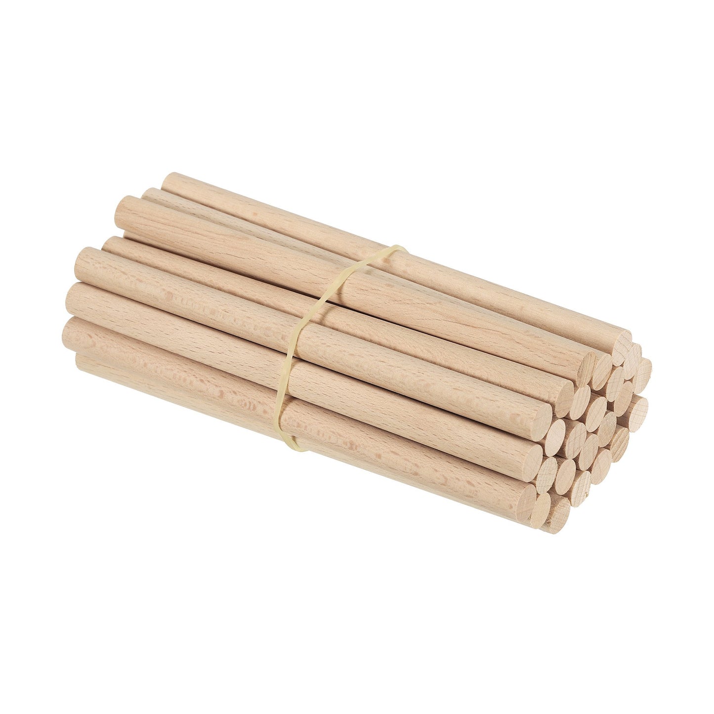 Natural Wooden Dowel Sticks, 5.9"x0.25" 12-Count