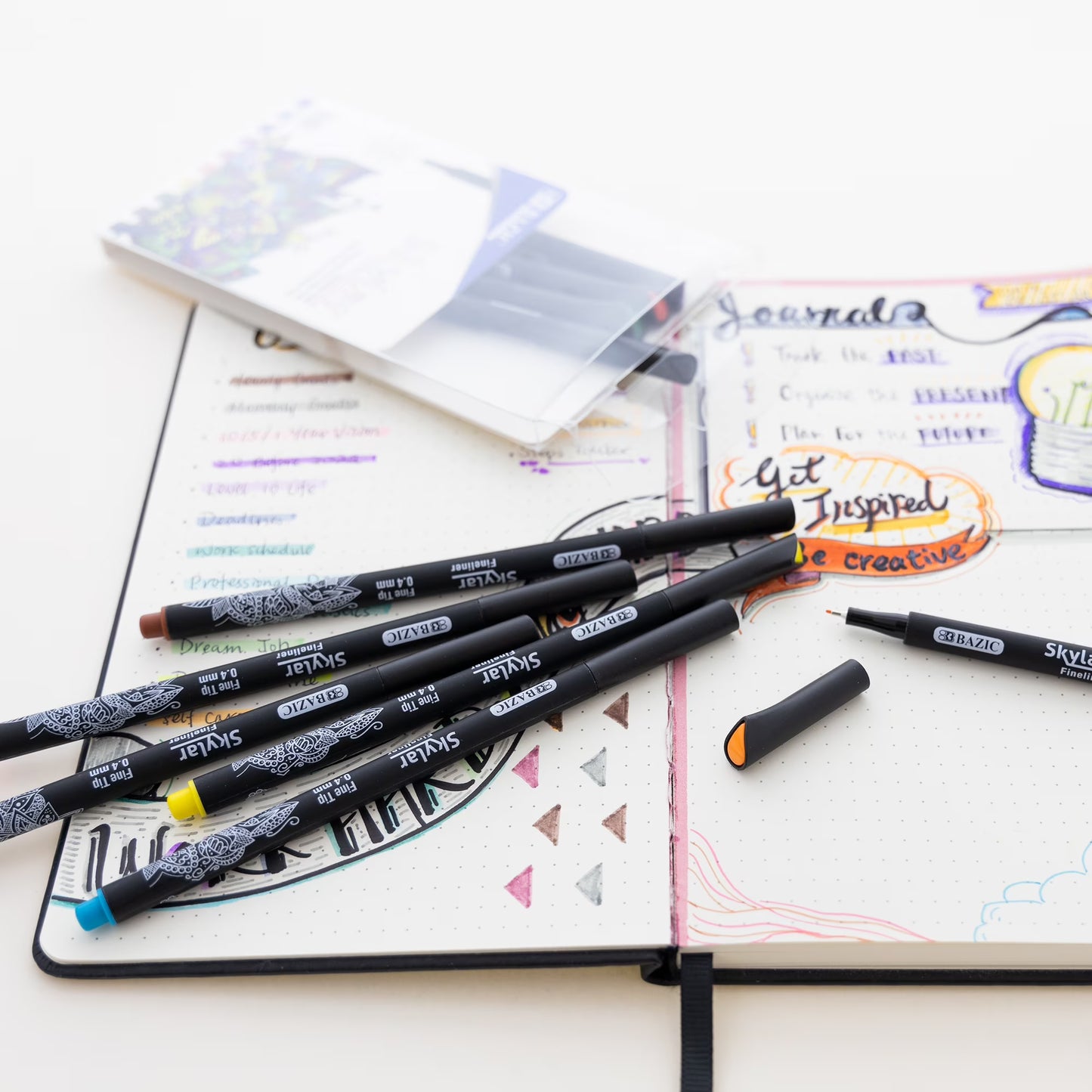 10 Color Skylar 0.4 mm Fineliner Pen