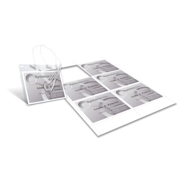 Name Badge Kit, Hanging-Style, Convention Size, 3" x 4", Pack Of 50