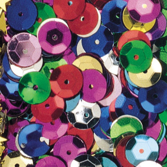 Sequins 8mm Assorted Colors 1oz