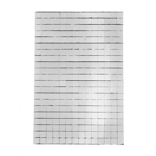 Craft Mirror Mosaic Tile Sticker, 5-3/8-Inch Silver