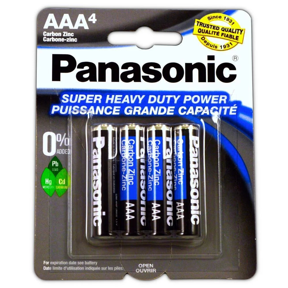 Panasonic AAA Batteries 4 Pack