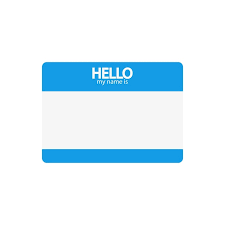 "HELLO my name is" Name Badge Label, Pack of 25