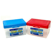 4" X 6" Index Card File Box Color may Vary