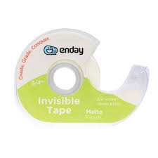 Enday Tape Dispenser, Invisible, 1296" x 3/4"