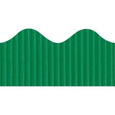 Bordette Scalloped Decorative Border, 2-1/4" x 50' Emerald