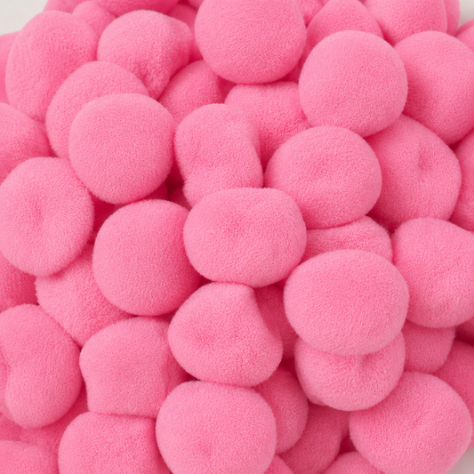 1" Pom Poms Pink