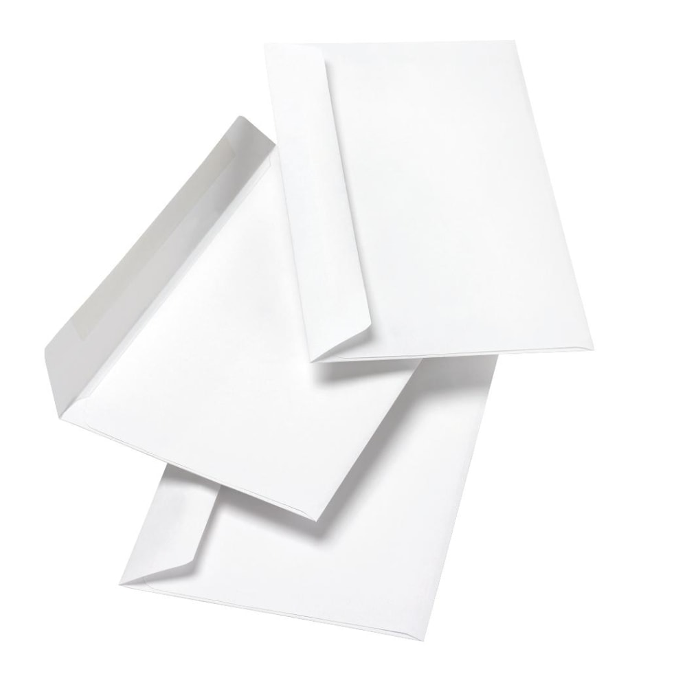 6" x 9" Catalog Envelopes, Booklet, Gummed Seal, White, Box Of 100