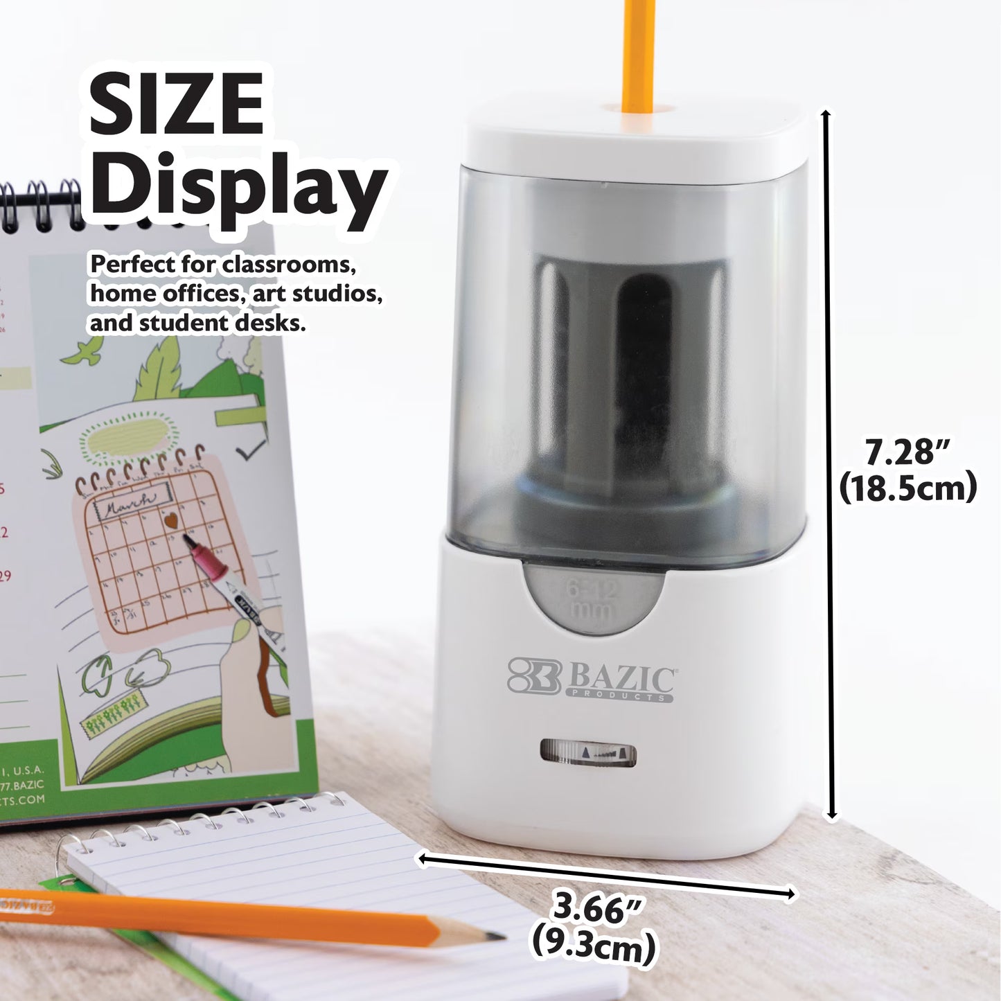 roducts Electric Pencil Sharpener, Auto Stop for Standard Jumbo No.2/Colored Pencils (6-12mm)