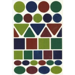 Metallic Geometric Shape Stickers 10-Sheets