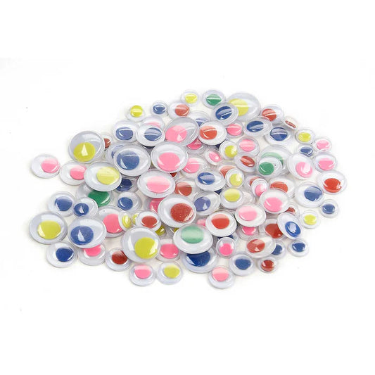 Wiggle Eyes, Assorted Colors, Assorted Sizes 8mm-36ct 12mm-24ct 18m-12ct