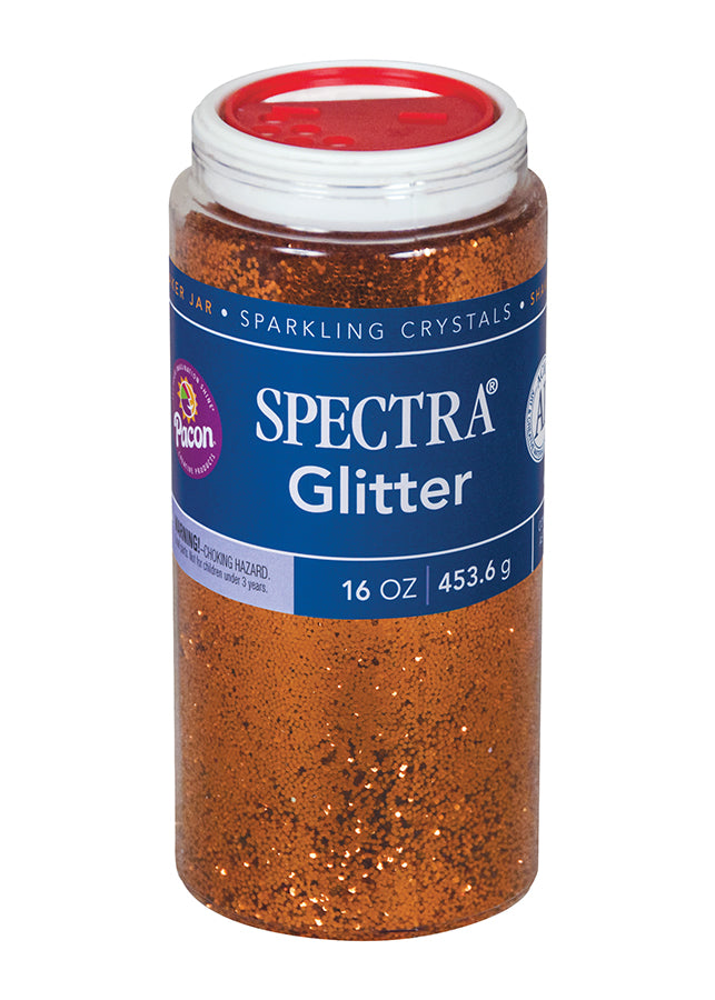 1lb Glitter Shaker Can Orange