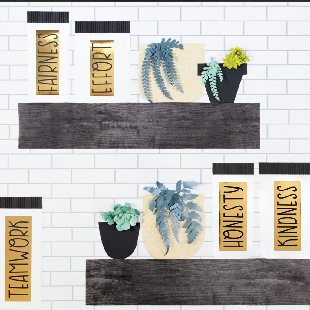 Design Fadeless Paper Roll 47.25" x 50' White Subway Tile