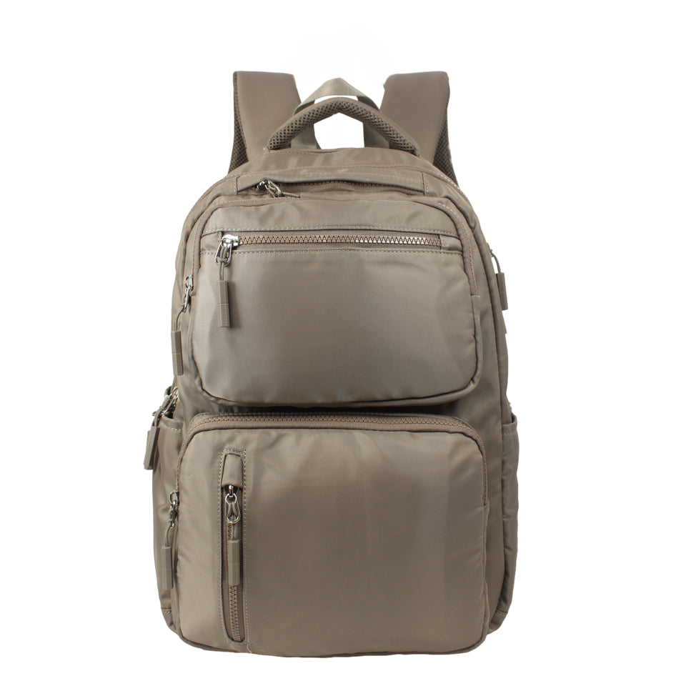 B-B 642 Backpack 17"-Grey Ten (Brown)