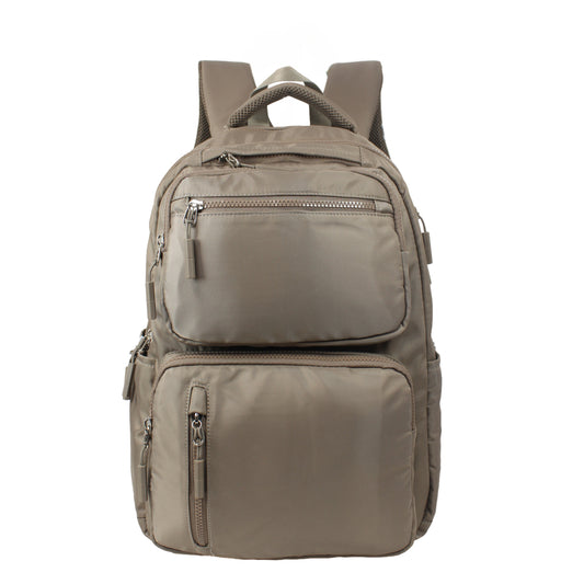 B-B 642 Backpack 17"-Grey Ten (Brown)