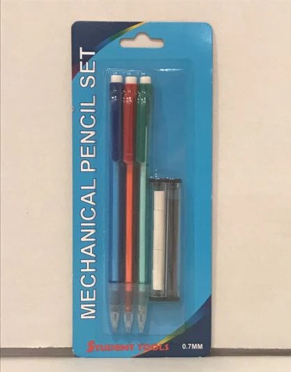 Mechanical Pencil Set 0.7mm 3 Pack