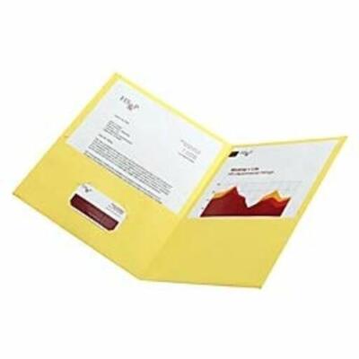 School-Grade 2-Pocket Poly Folder, Letter Size, Yellow