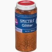 1lb Glitter Shaker Can Orange
