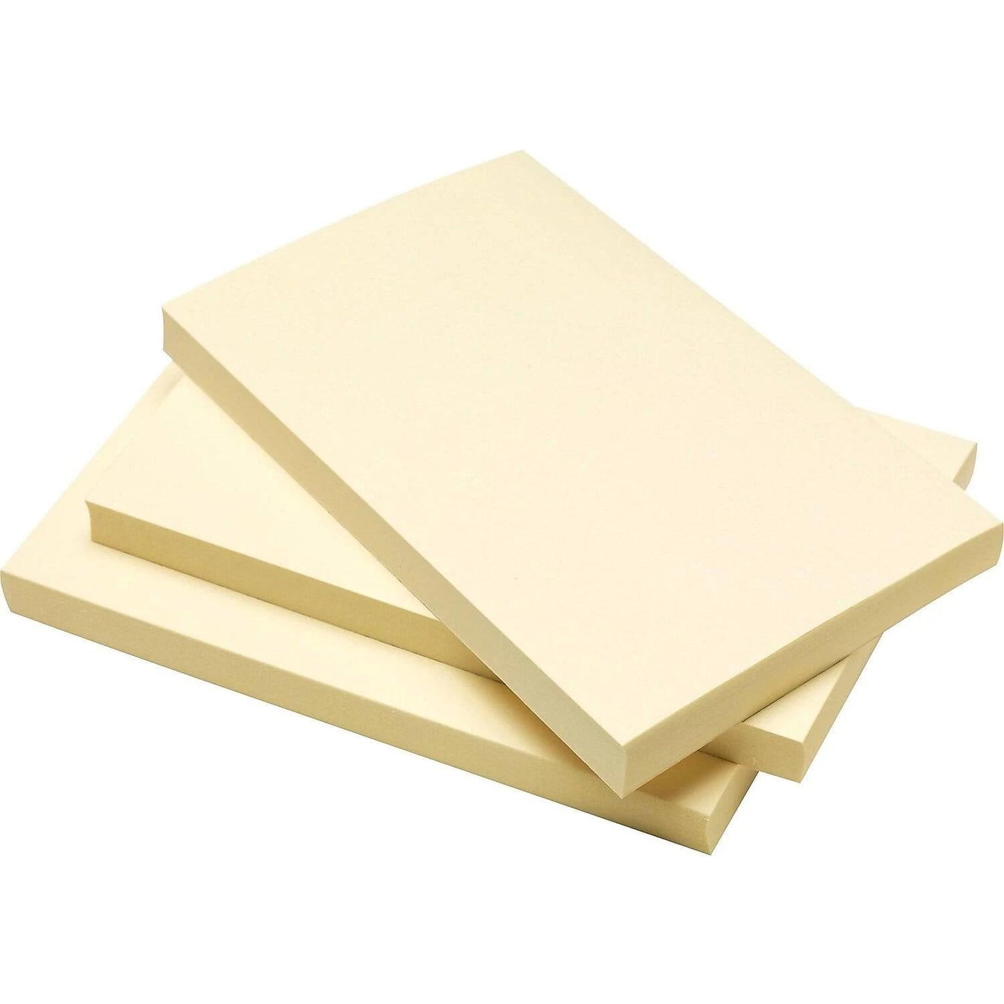 Sticky Notes Self-Stick Note Pads, 3 X 5, Yellow, 100-Sheet, 12/Pack