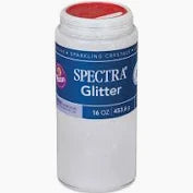 1lb Glitter Shaker Can White