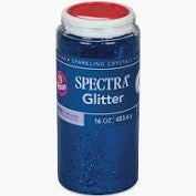 1lb Glitter Shaker Can Blue