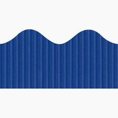 Bordette Scalloped Decorative Border, 2-1/4" x 50' Royal Blue