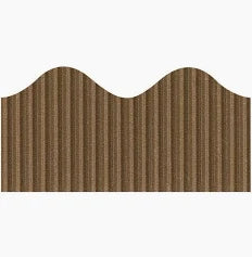 Bordette Scalloped Decorative Border, 2-1/4" x 50' Brown