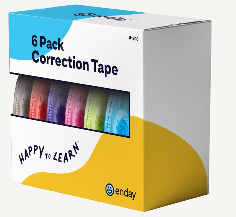 ENDAY Correction Tape pack of 6