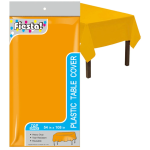 Plastic Tablecloth, 54″ x 108″, Orange