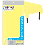 Plastic Tablecloth, 54″ x 108″, Yellow