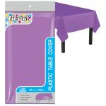 Plastic Tablecloth, 54″ x 108″, Purple