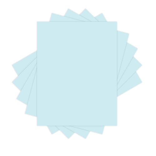 #67 Cardstock Paper 8-1/2 x 11 250 Sheets Light Blue