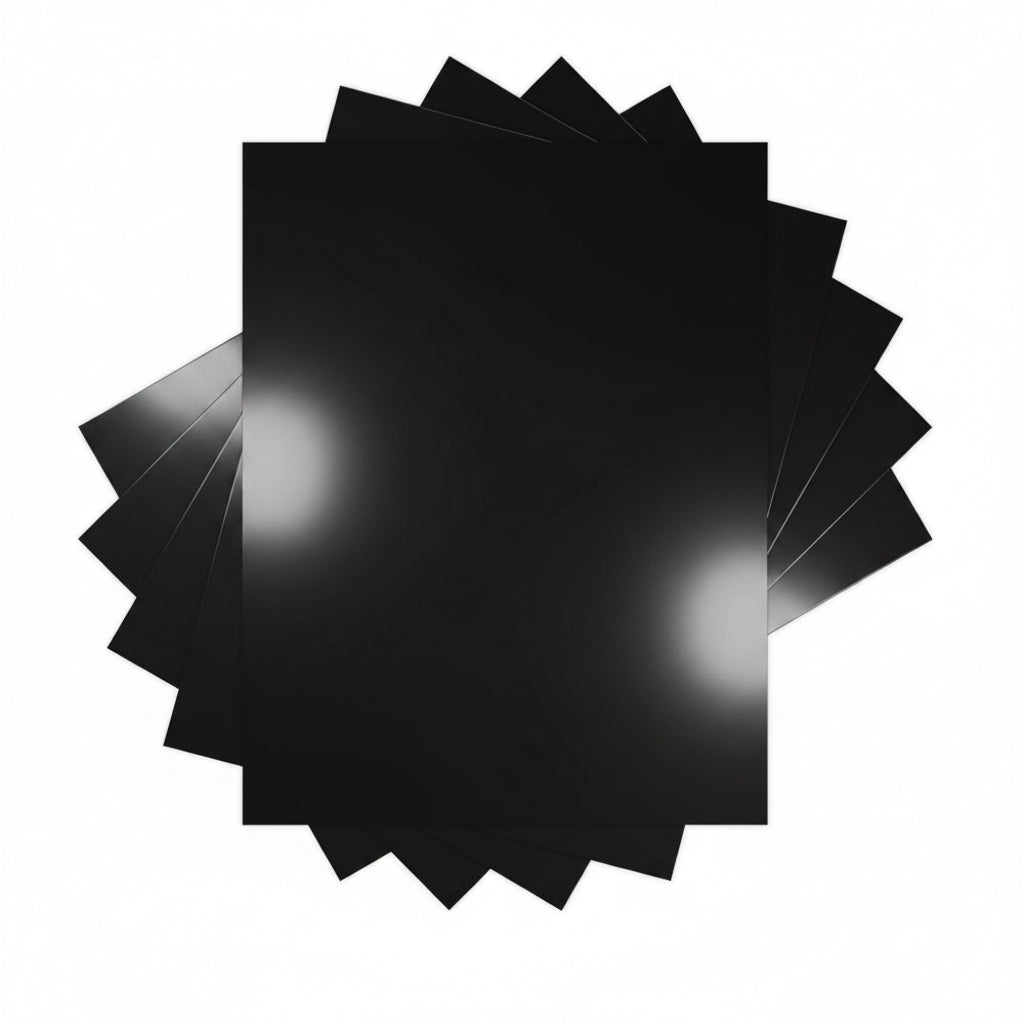 Super Glossy Poster Board 25 Sheets 8.5" x 11" Black