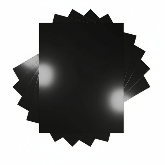 Super Glossy Poster Board 25 Sheets 8.5" x 11" Black